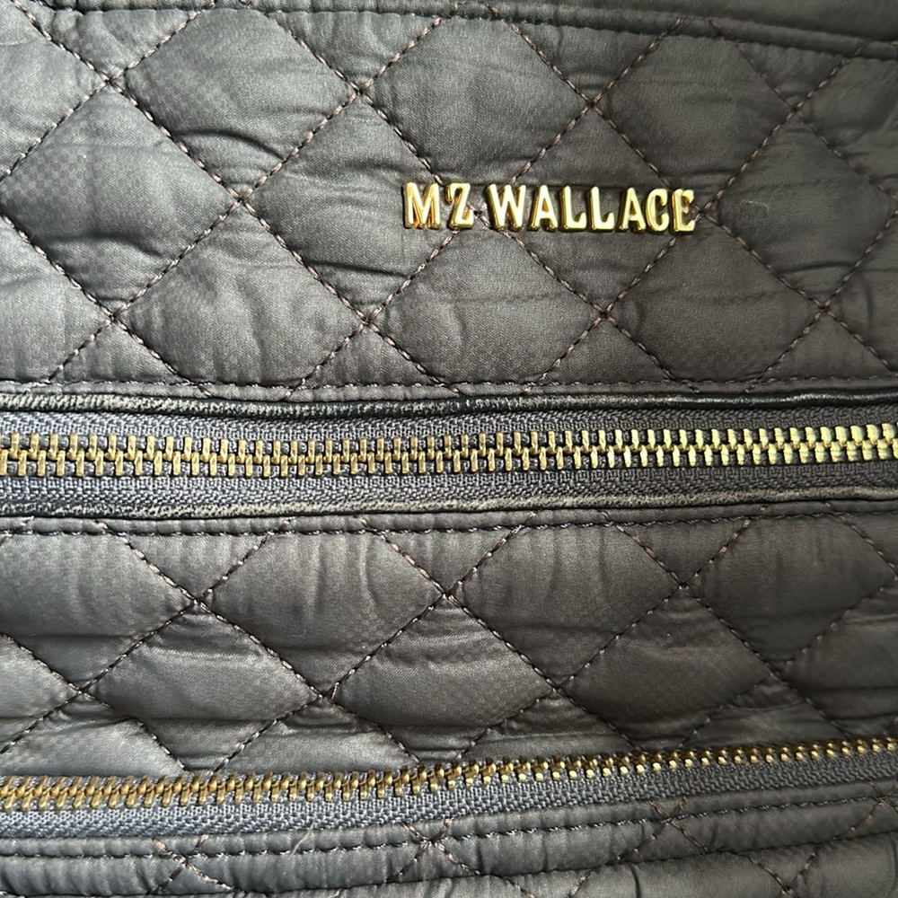 MZ Wallace Crosby Quilted Magnet Gray and Gold Tote Magnet Color - Picture 7 of 16